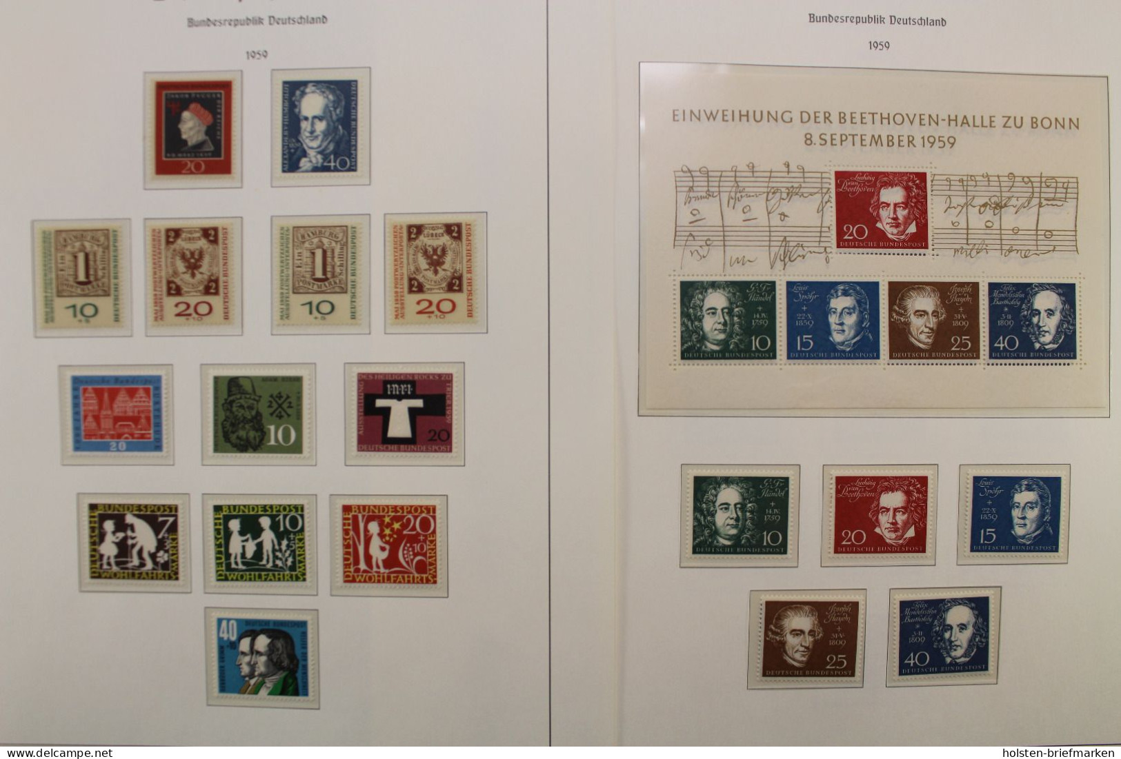 Deutschland 1955-2000, Postfrische Sammlung In Leuchtturm-Vordrucken - Sammlungen