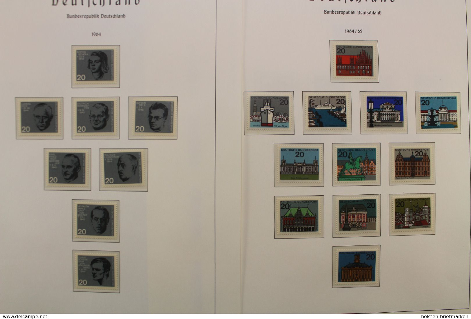 Deutschland 1955-2000, postfrische Sammlung in Leuchtturm-Vordrucken