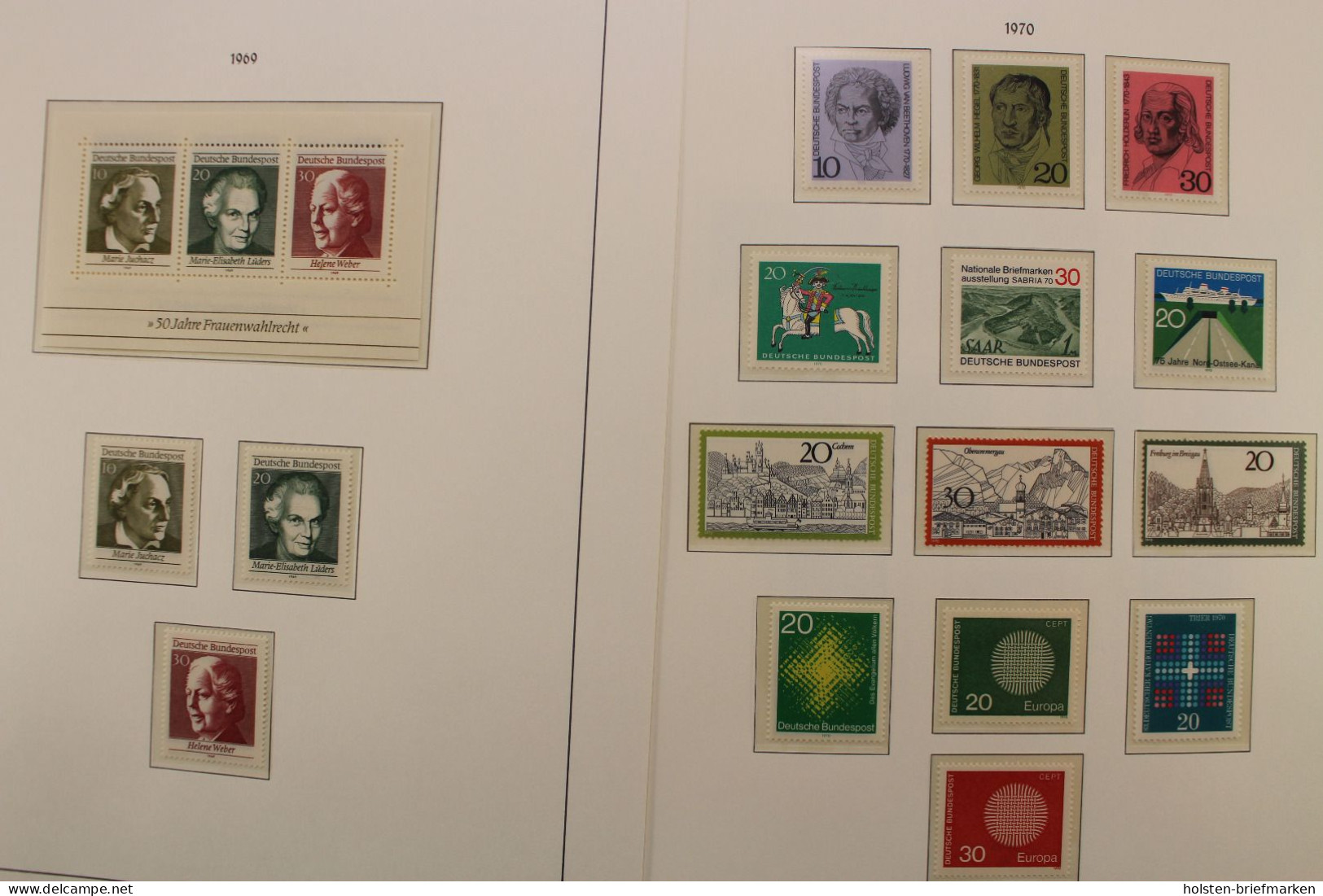 Deutschland 1955-2000, postfrische Sammlung in Leuchtturm-Vordrucken