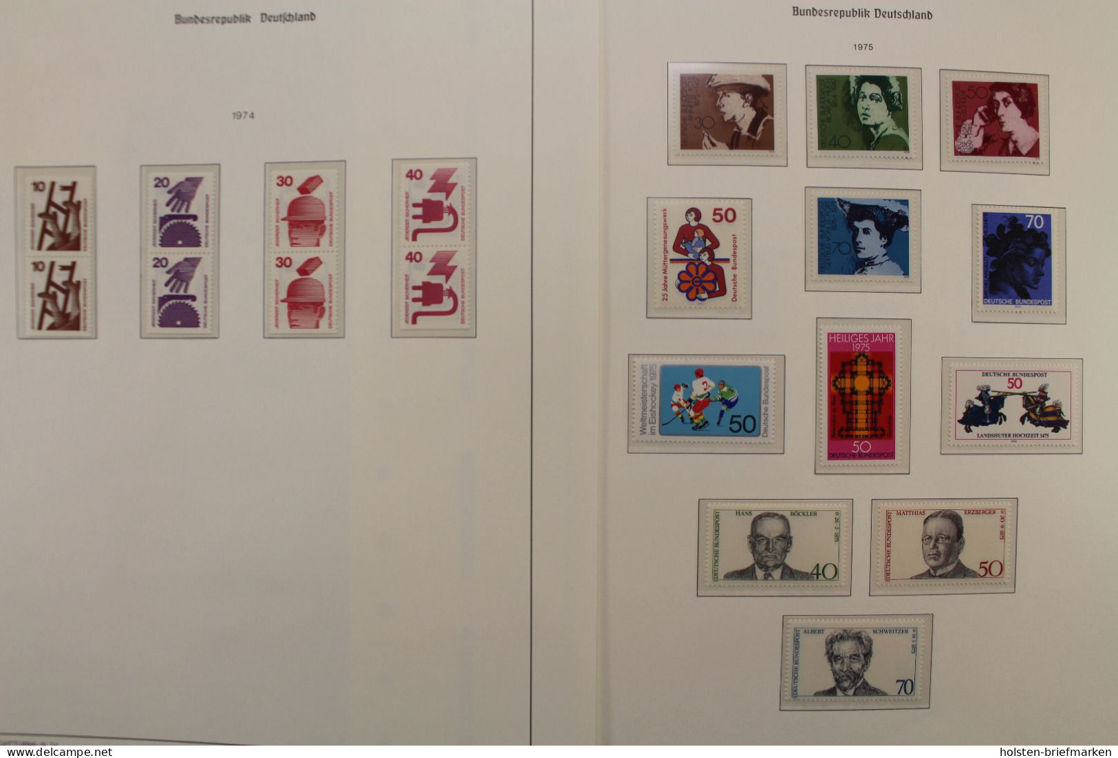 Deutschland 1955-2000, postfrische Sammlung in Leuchtturm-Vordrucken