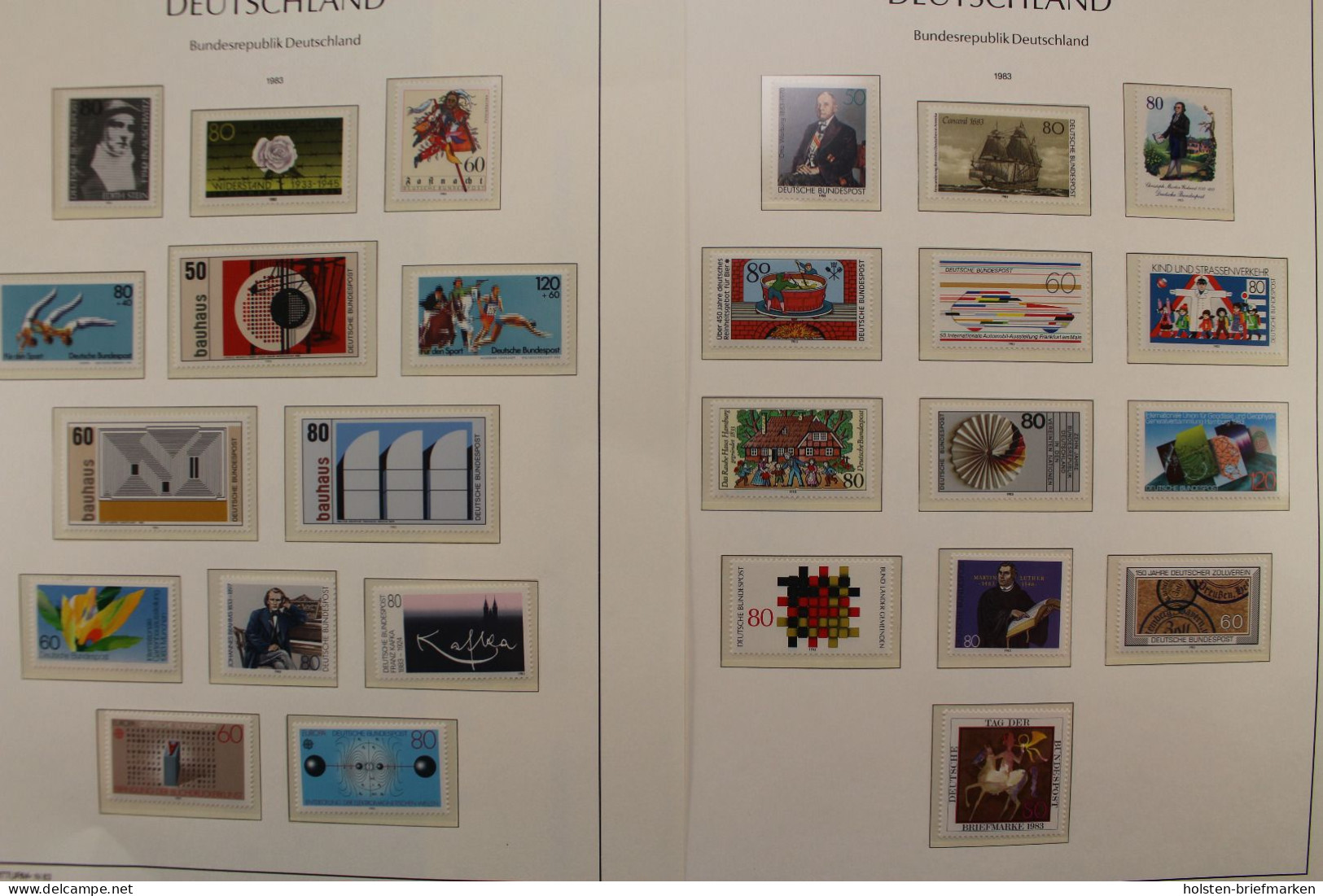 Deutschland 1955-2000, postfrische Sammlung in Leuchtturm-Vordrucken