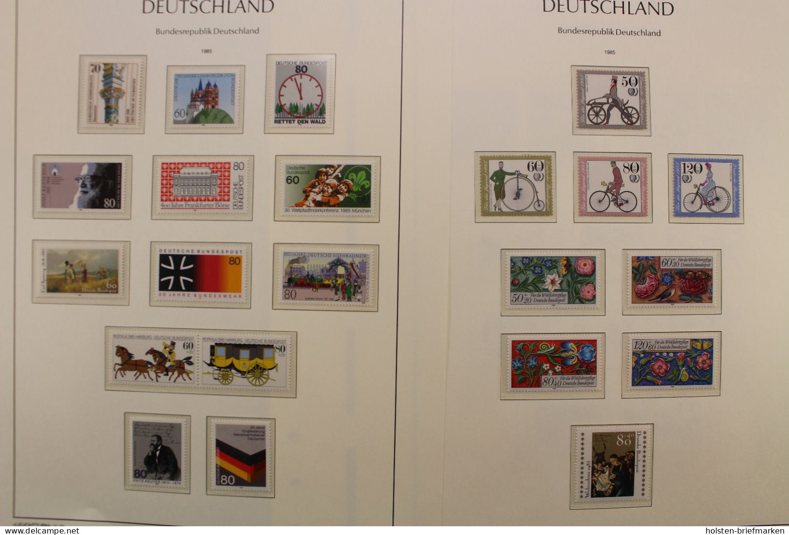 Deutschland 1955-2000, postfrische Sammlung in Leuchtturm-Vordrucken