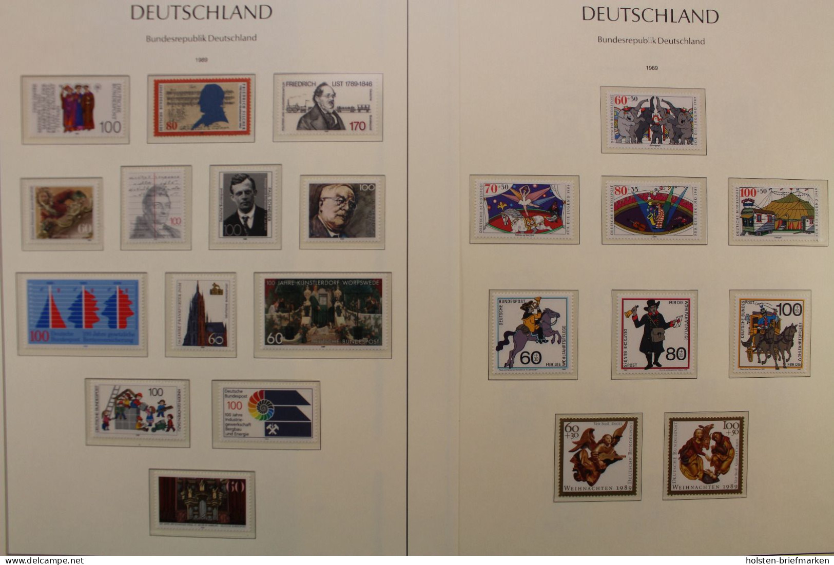 Deutschland 1955-2000, postfrische Sammlung in Leuchtturm-Vordrucken