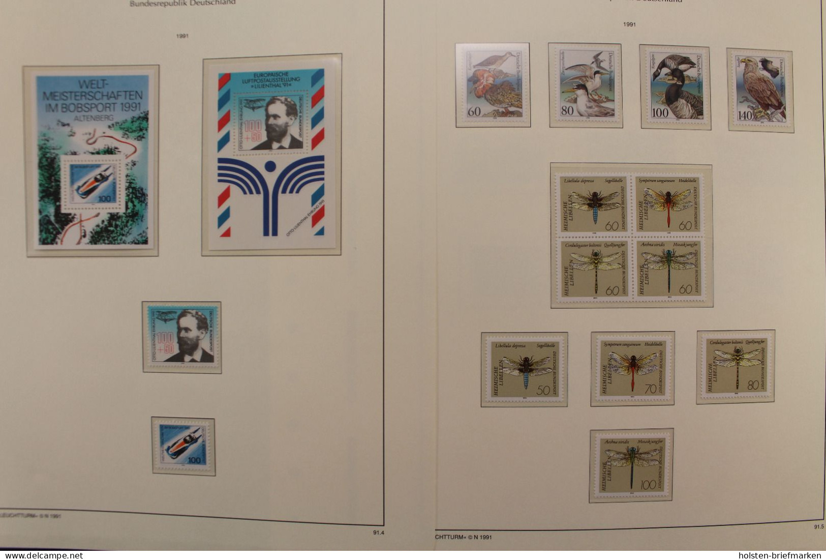 Deutschland 1955-2000, postfrische Sammlung in Leuchtturm-Vordrucken