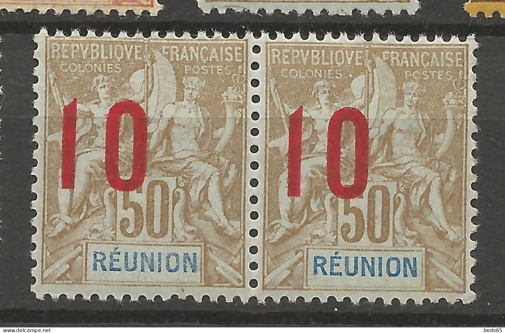 REUNION N° 78a Tenant à Normal NEUF**  SANS CHARNIERE / Hingeless / MNH - Unused Stamps