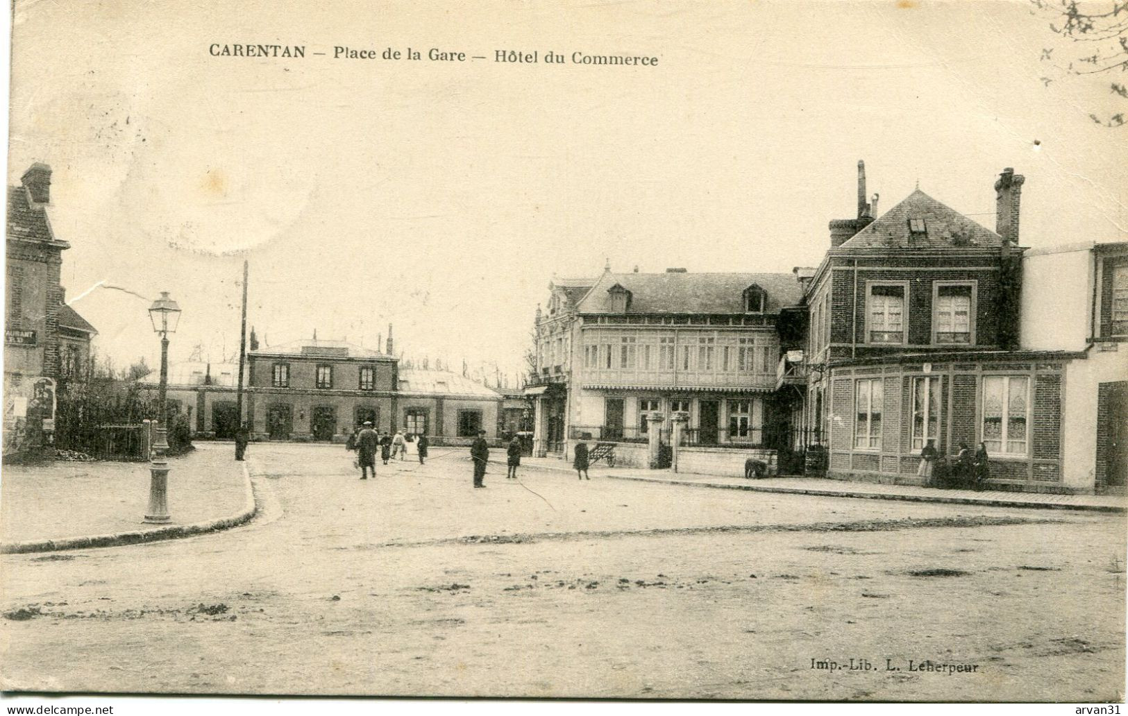 CARENTAN  - PLACE De La GARE - HÔTEL Du COMMERCE - - Carentan