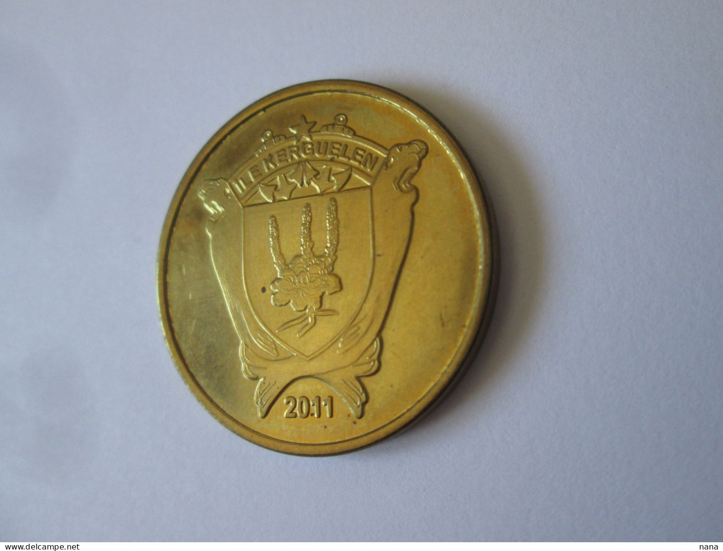 Rare! Monnaie Ile Kerguelen 100 Franccs 2011 Neuf.Kerguelen Island Coin 100 Francs 2011 UNC - Andere & Zonder Classificatie