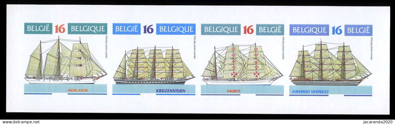 België B26 ON - Postzegelboekje - Zeilschepen - Voiliers - Ongetand - Non Dentelé - 1981-2000