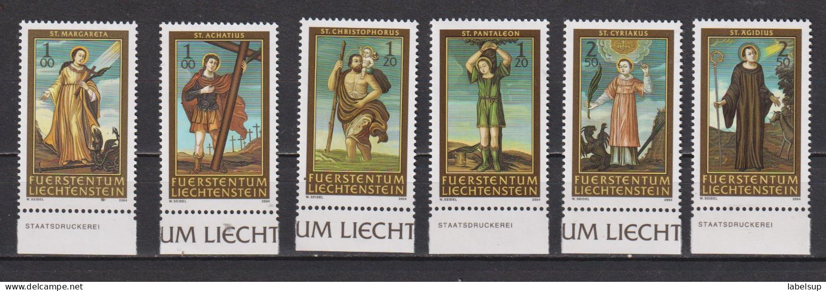 Lot De Timbres Neufs** Du Liechtenstein De 2004 YT 1282 1287 MI 1341 1346 MNH - Blocs & Feuillets