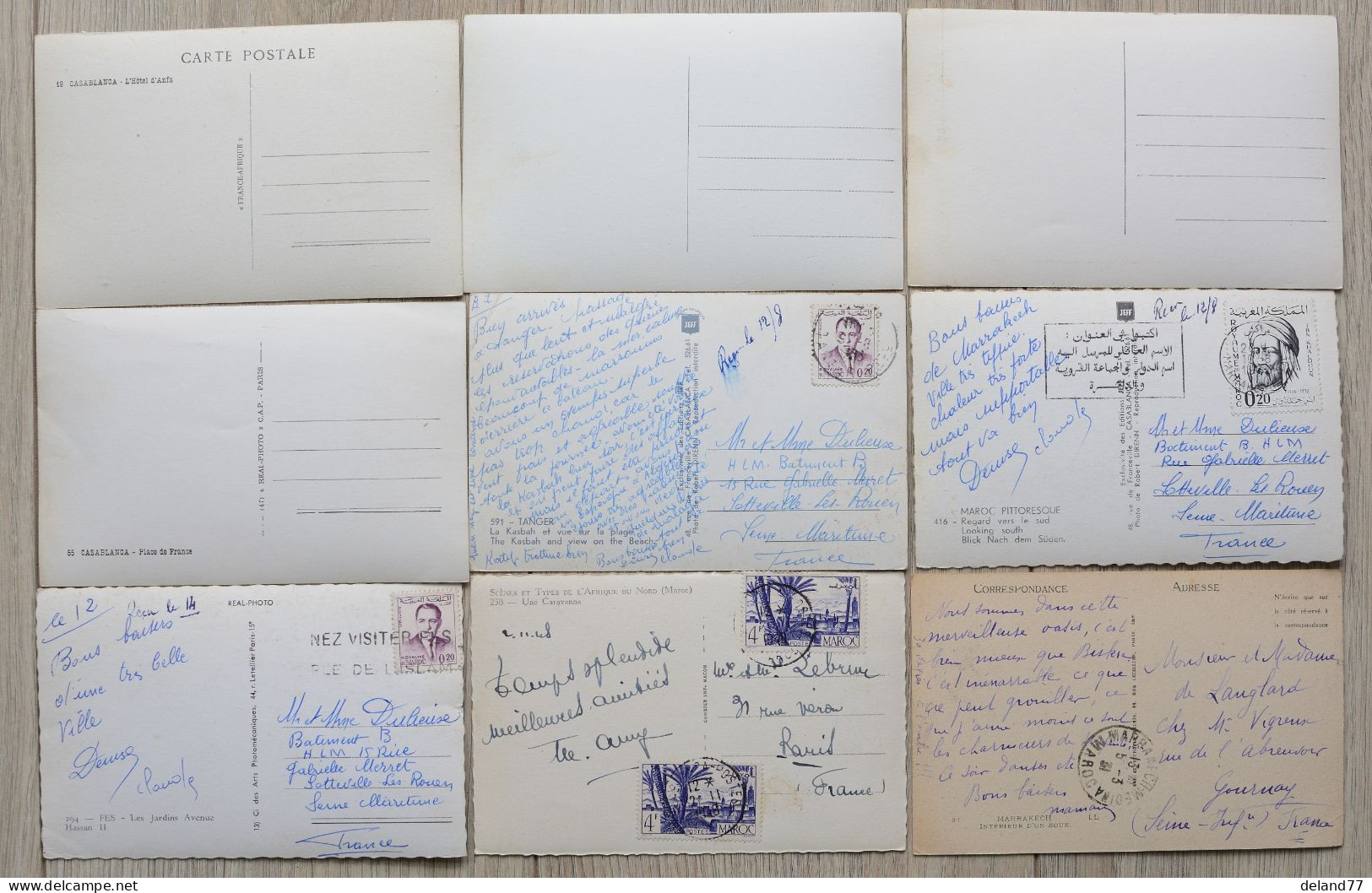 MAROC - LOT de 35 Cartes Postales Divers