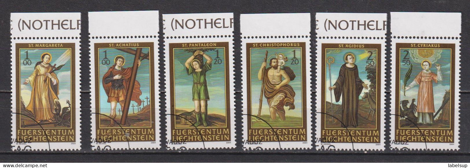 Lot De Timbres Oblitérés Du Liechtenstein De 2004 YT 1282 1287 MI 1341 1346 - Blocs & Feuillets