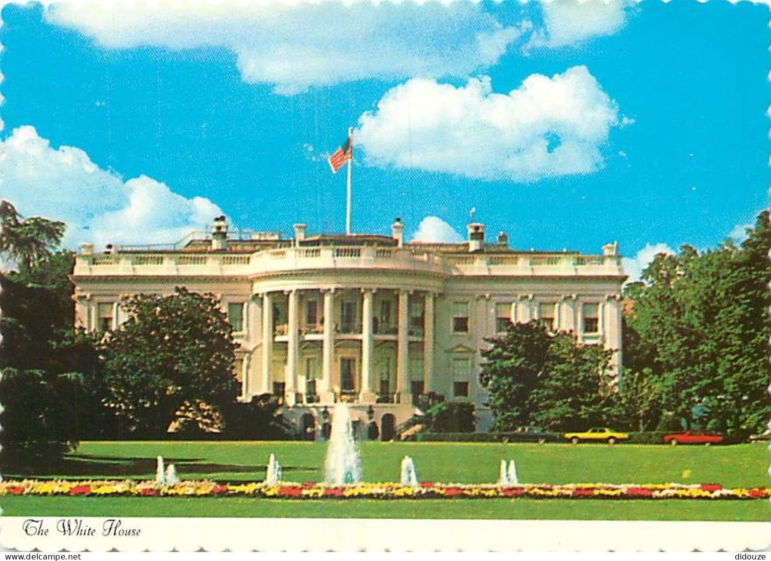 Etats Unis - Washington DC - The White House - La Maison Blanche - Etat De Washington - Washington State - Carte Dentelé - Washington DC