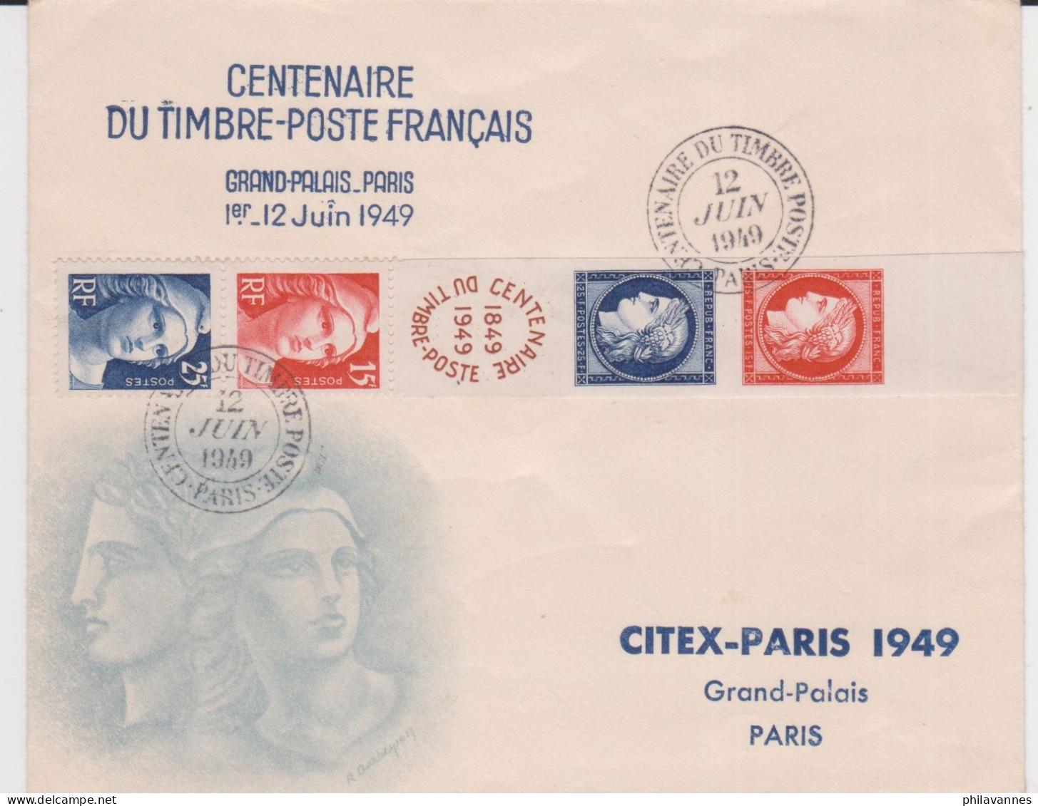 CITEX 1949, N°833A Sur  Enveloppe,  ( SN58/2.1) - ....-1949
