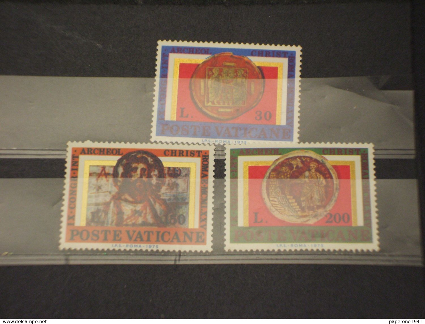 VATICANO - 1975 ARCHELOGIA/ARTE 3 VALORI  - NUOVO(++) - Unused Stamps