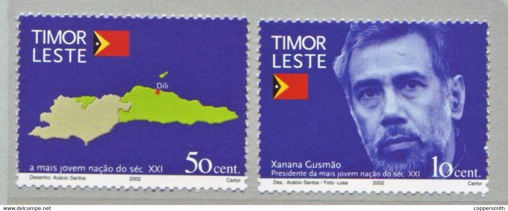 (05) Timor  2002  Independence / Unabhängigkeit  ** / Mnh  Michel 375-376 - Timor