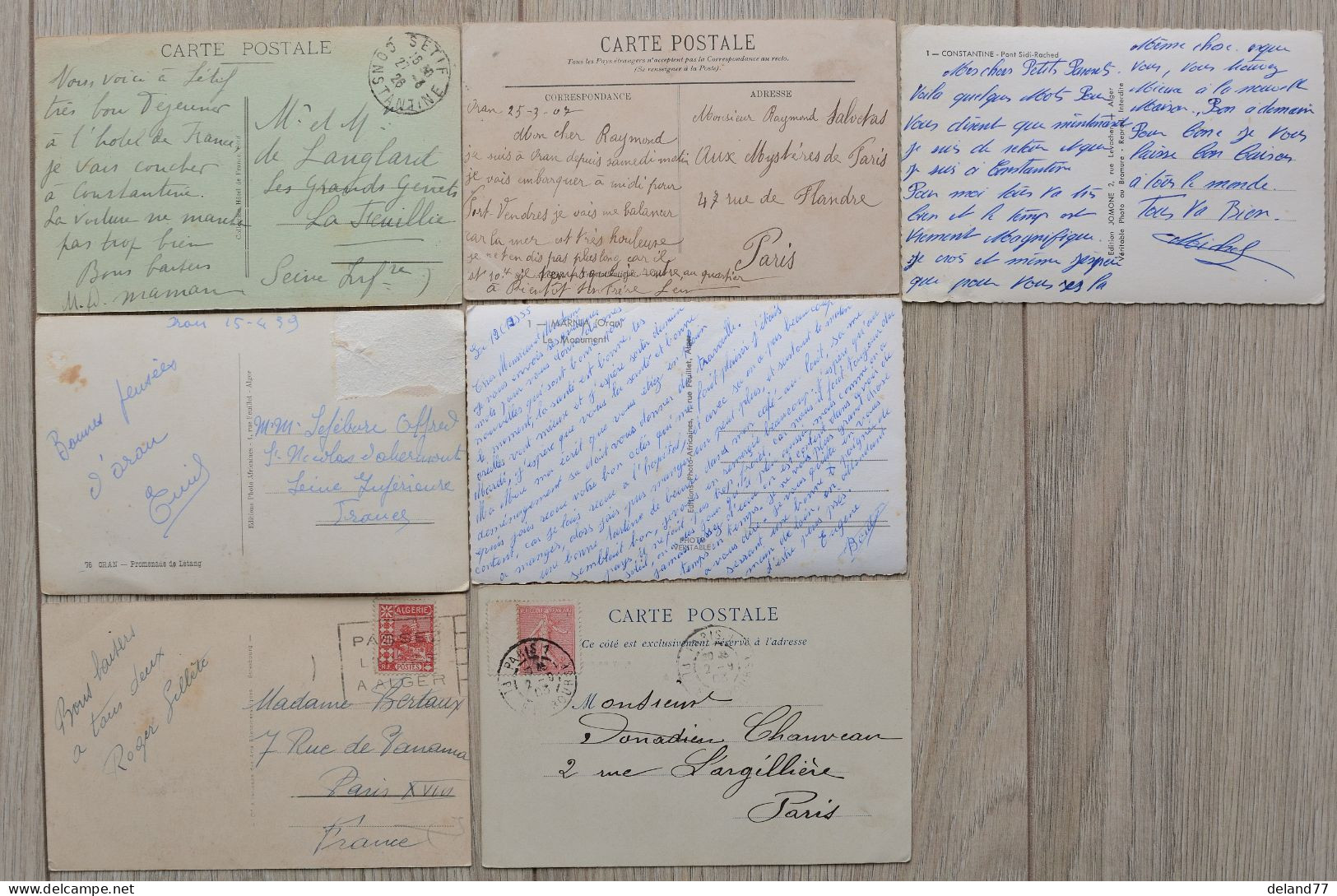 ALGERIE - LOT de 38 Cartes Postales Divers