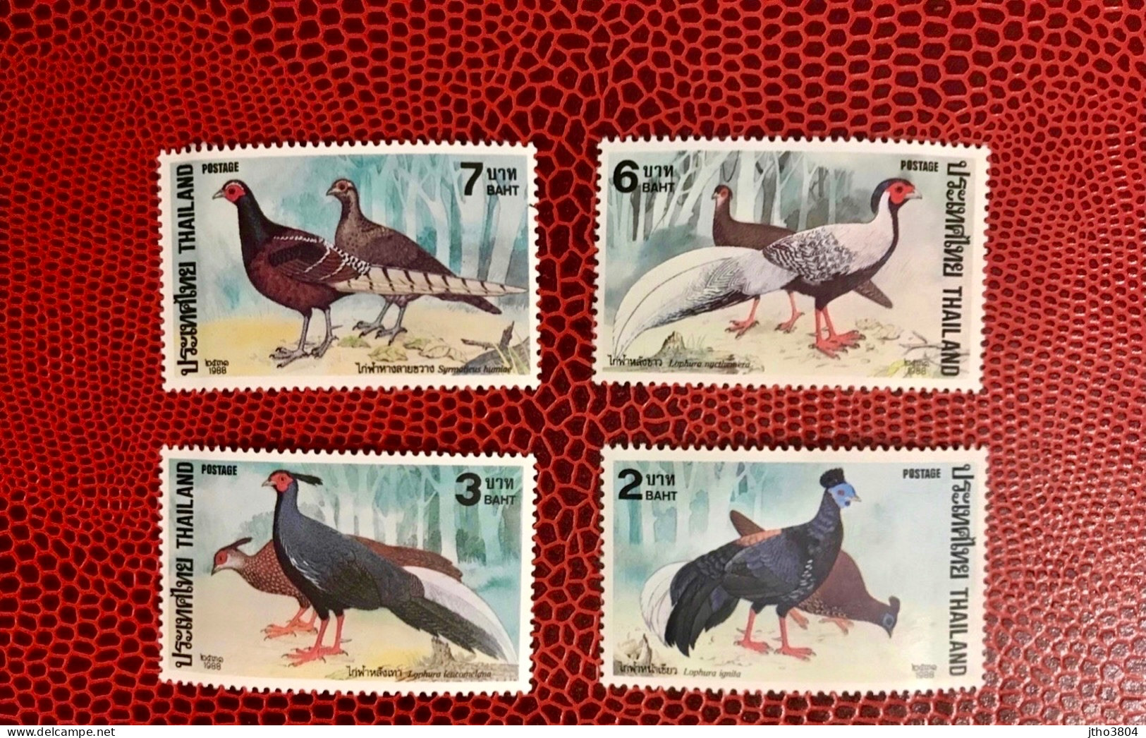 THAÏLANDE 1988 4v Neuf MNH ** Mi 1226 / 1229 Pájaro Bird Pássaro Vogel Ucello Oiseau THAILAND - Gallinacées & Faisans