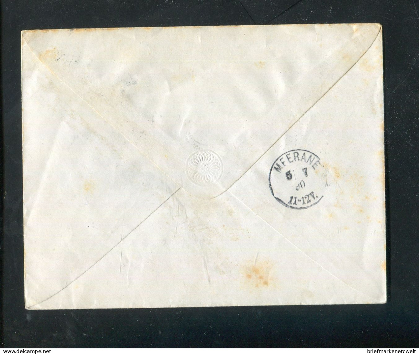 "DEUTSCHES REICH" 1890, Ganzsachenumschlag Mi. U 12B K1 "WERDAU" (B1030) - Enveloppes