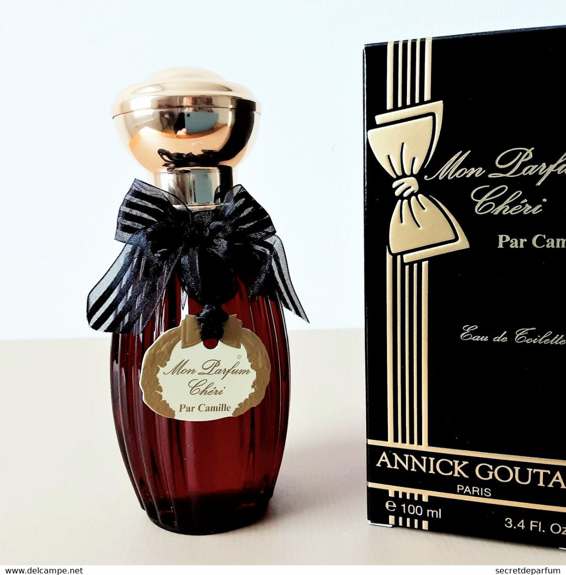 FLACON De Parfum Neuf  ANNICK GOUTAL   MON PARFUM CHÉRI   EDT  100 Ml Flacon Rouge + Boite - Women