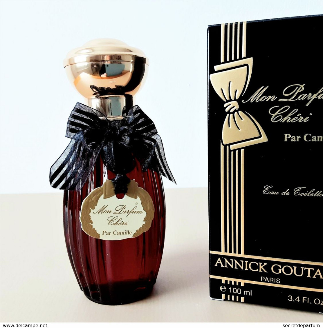 FLACON De Parfum Neuf  ANNICK GOUTAL   MON PARFUM CHÉRI   EDT  100 Ml Flacon Rouge + Boite - Mujer