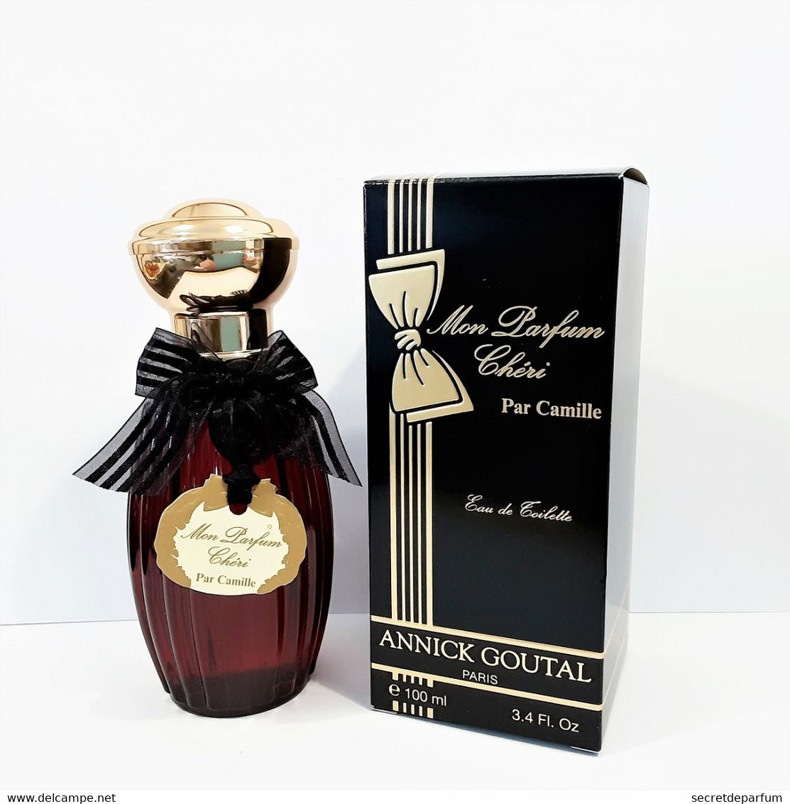 FLACON De Parfum Neuf  ANNICK GOUTAL   MON PARFUM CHÉRI   EDT  100 Ml Flacon Rouge + Boite - Women