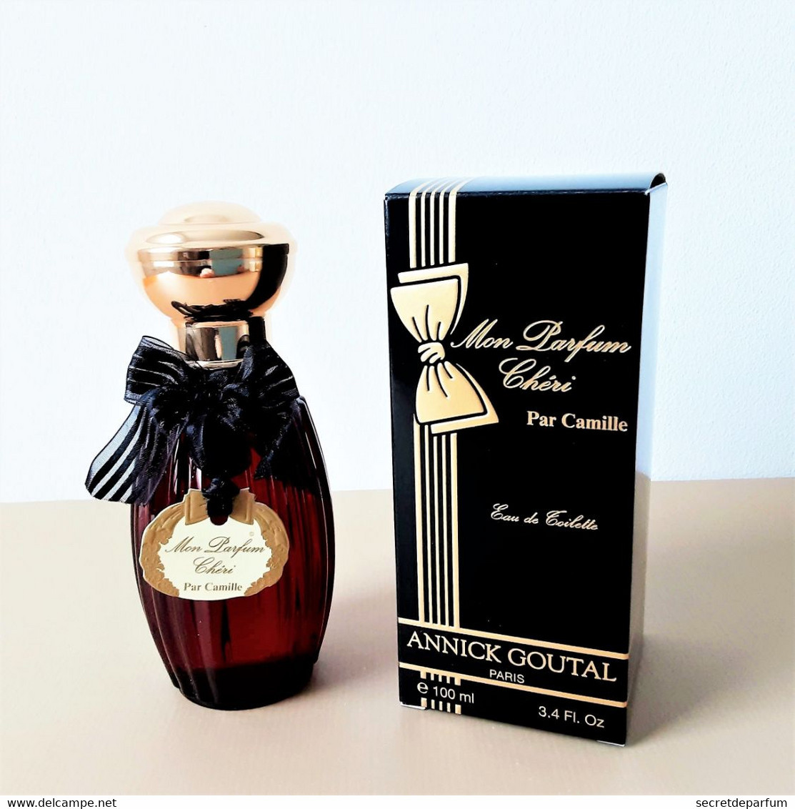 FLACON De Parfum Neuf  ANNICK GOUTAL   MON PARFUM CHÉRI   EDT  100 Ml Flacon Rouge + Boite - Dames