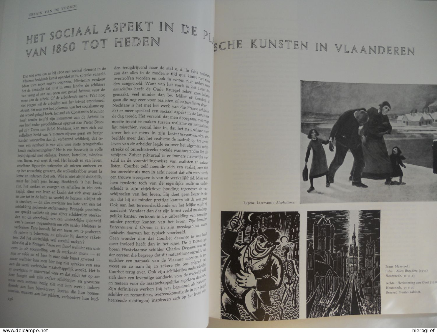 ARBEID IN DE KUNST Themanummer Tijdschrift WEST-VLAANDEREN 1962 Frits Van Den Berghe Kunst Poëzie Plastische - History