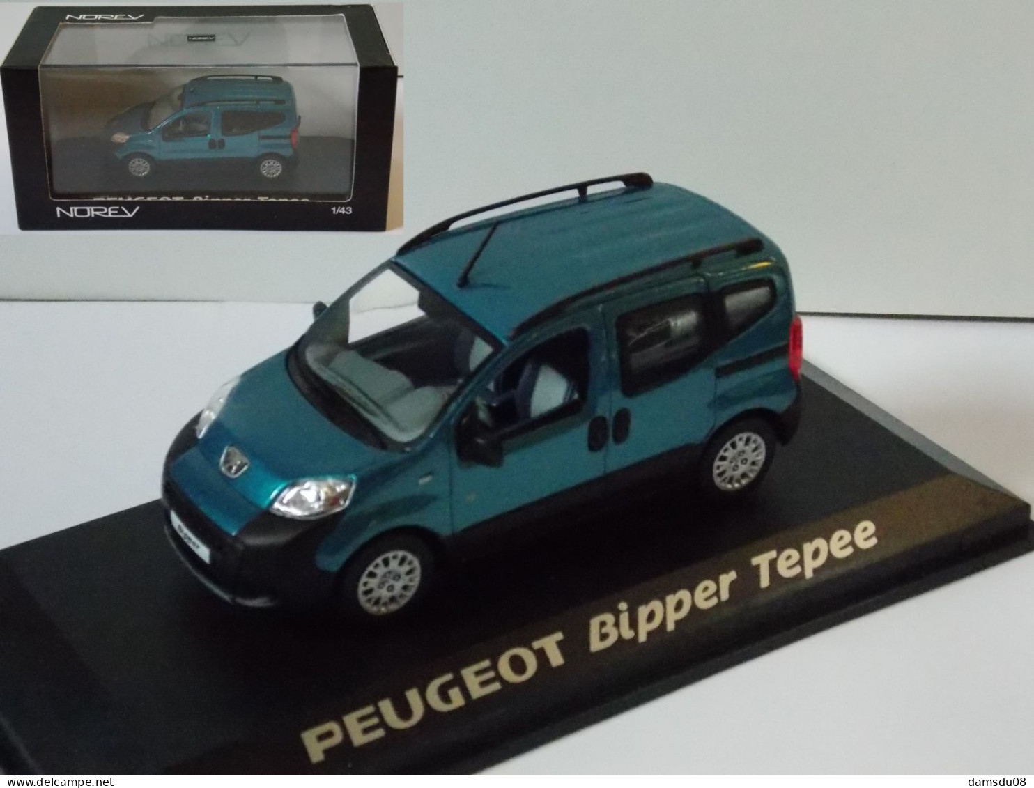 Norev Peugeot Bipper Tepee Echelle 1/43 En Boite Vitrine Et Surboite Carton - Norev