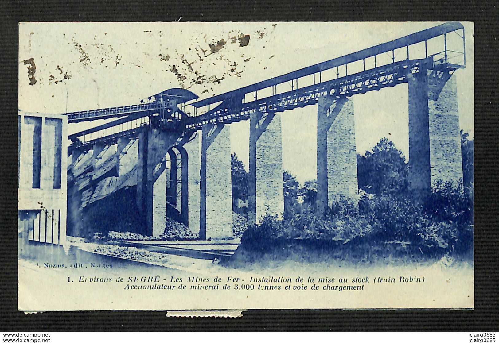 49 - SEGRE - Environs - Les Mines De Fer - Installation De La Mise Au Stock (train Robin) - 1927 - RARE - Segre