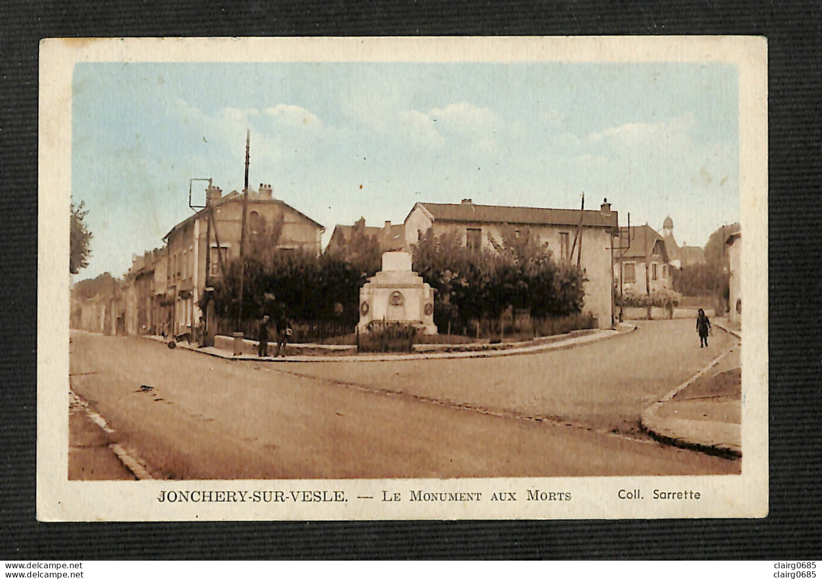 51 - JONCHERY-SUR-VESLE - Le Monument Aux Morts - 1949 - RARE - Jonchery-sur-Vesle