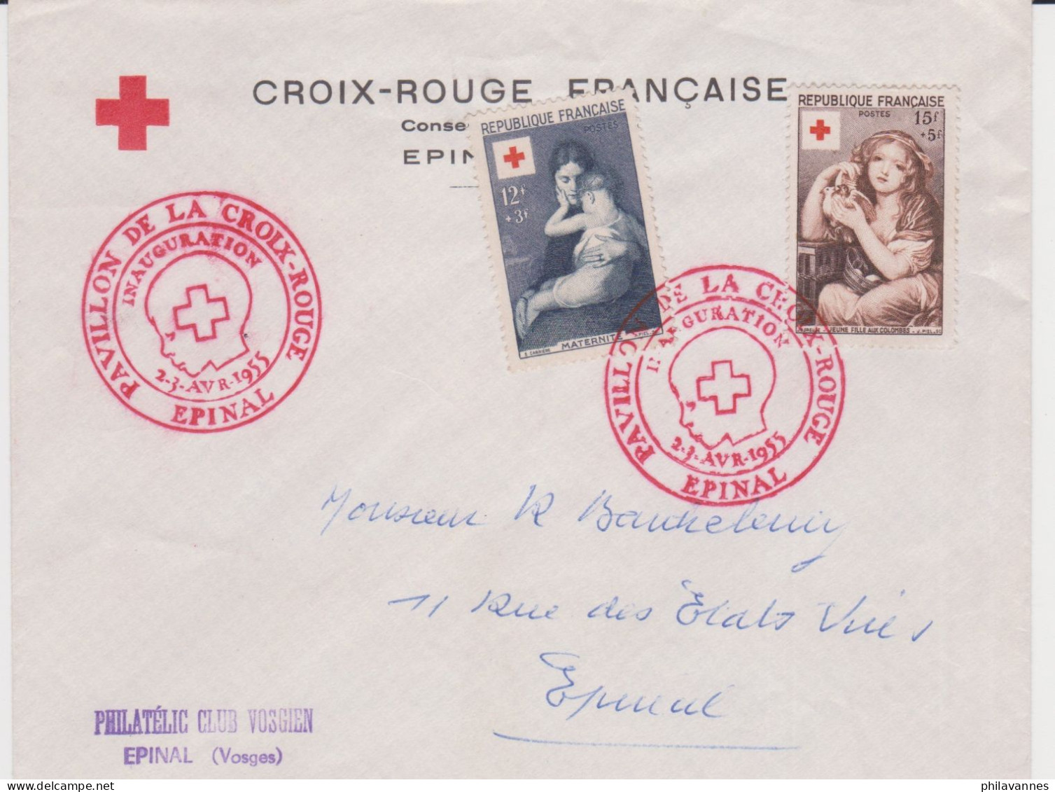 CROIX ROUGE 1955+1959, N°1048+1049+1227, Cote= 34€ ( SN58/9.2) - ....-1949