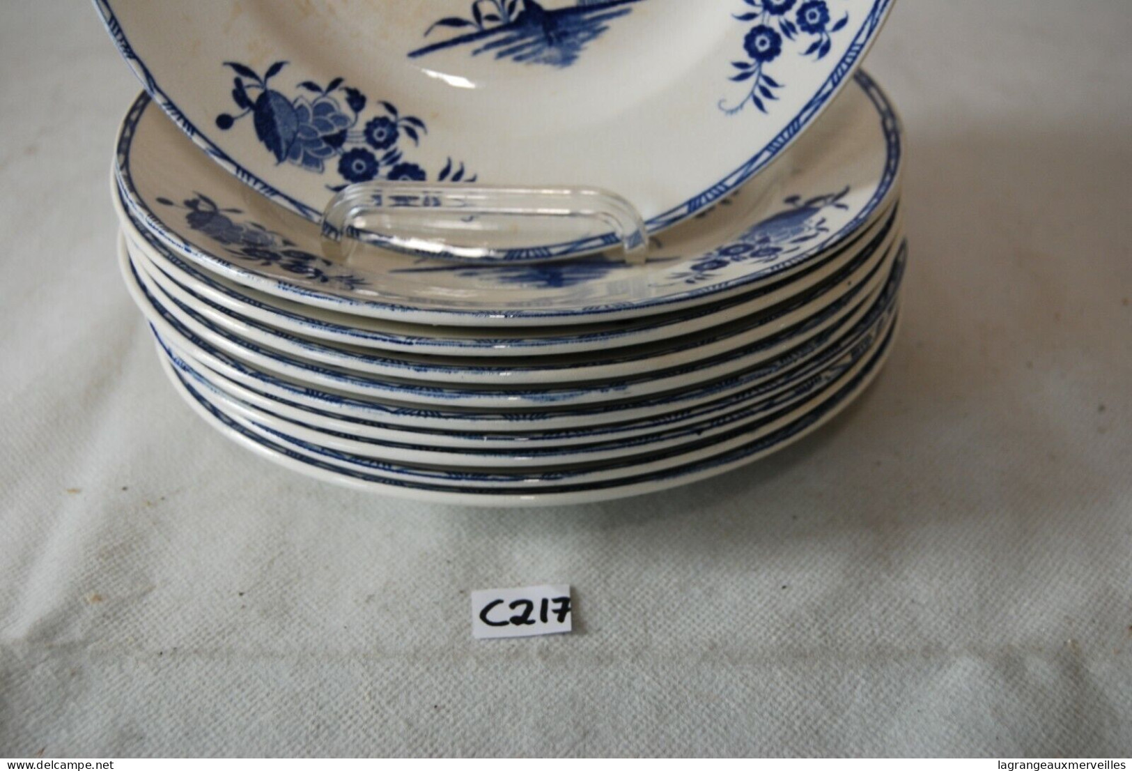 C217 10 Assiettes En VB - Boch - Belgium - Boch (BEL)