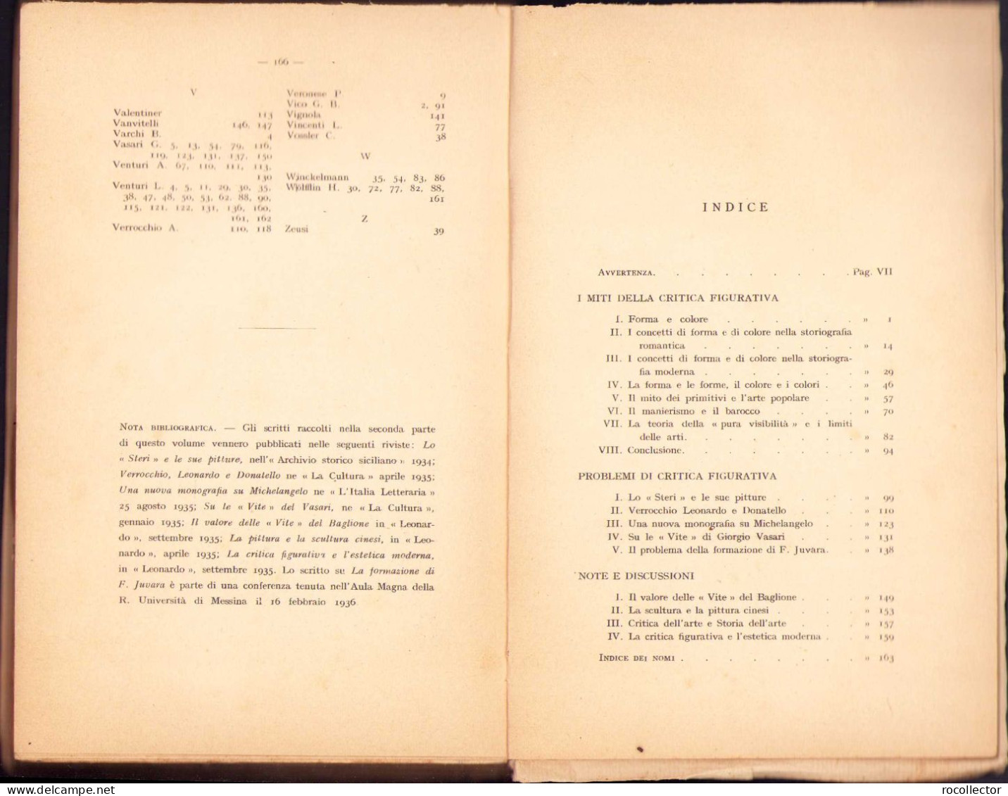 I Miti Della Critica Figurativa, Stefano Bottari, 1936 C1118 - Alte Bücher