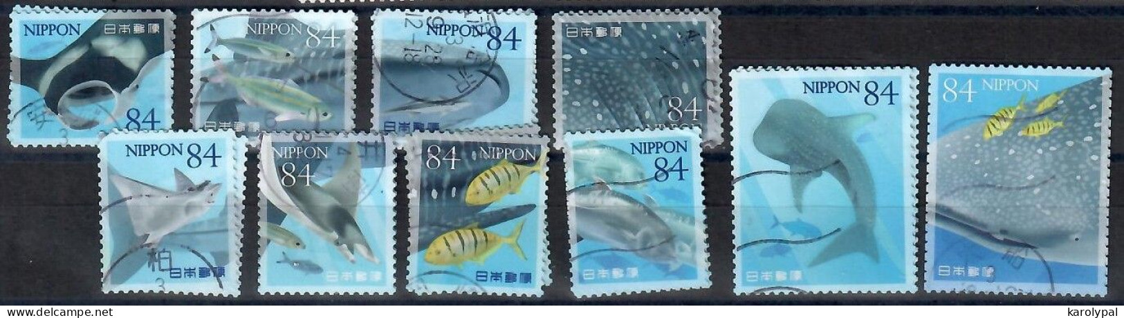 Japan, 2021, Used,    ,Mi. 11008-17 - Used Stamps