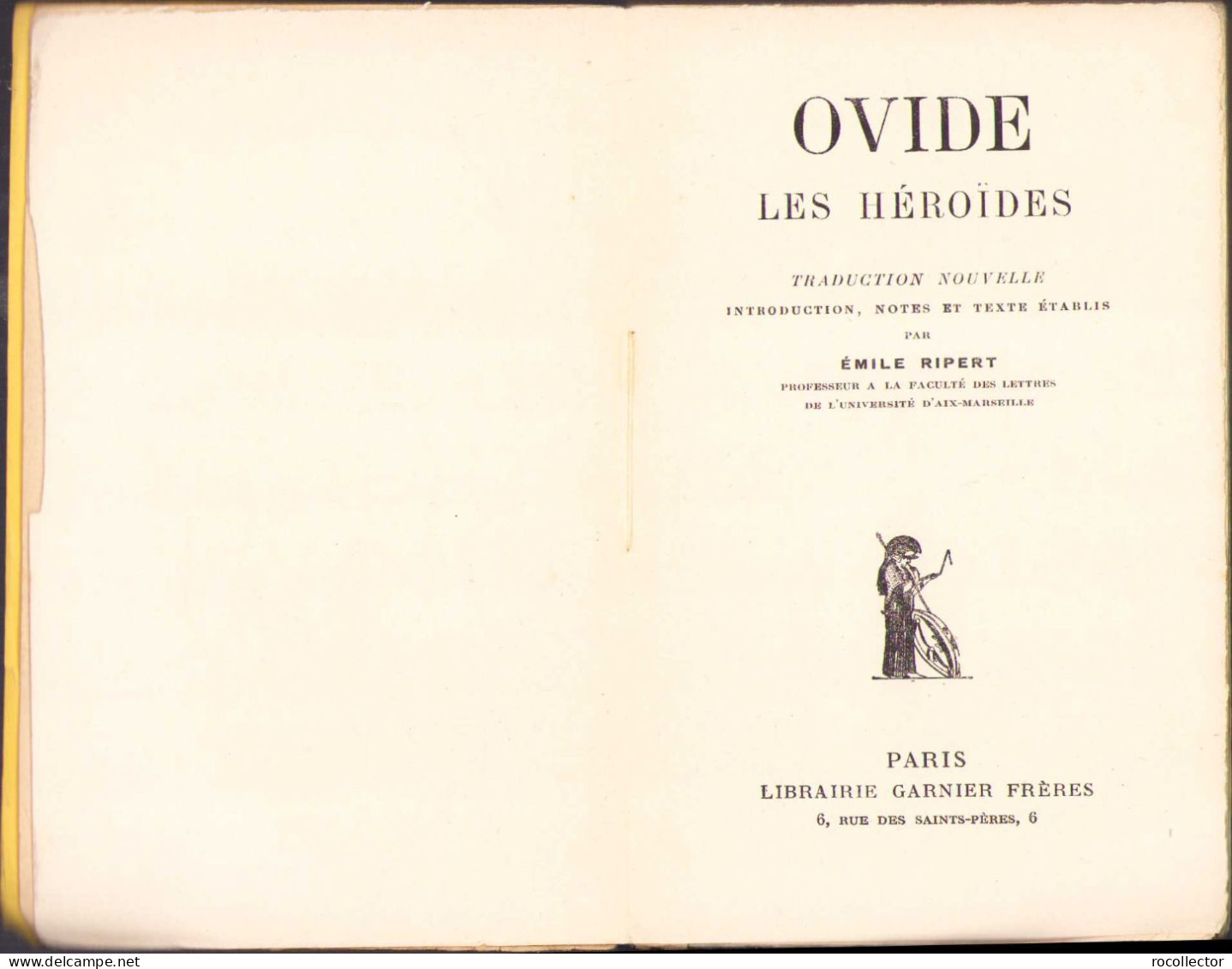 Ovide. Les Heroides, 1932 C1069 - Libri Vecchi E Da Collezione