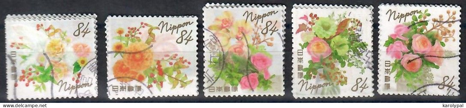 Japan, 2021, Used,    ,Mi. 11053-7 - Used Stamps