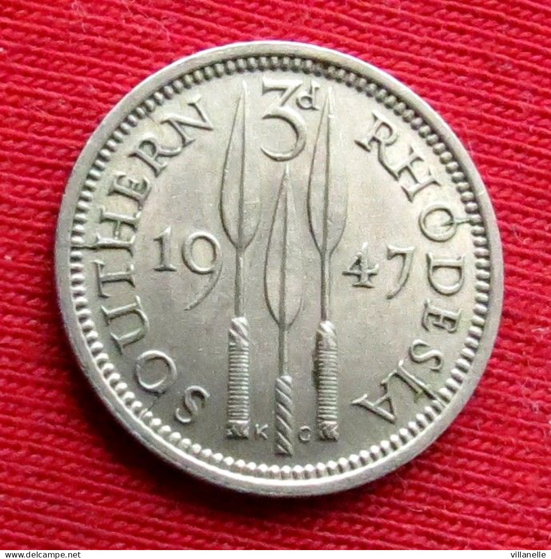 Southern Rhodesia 3 Pence 1947 Zimbabwe  Rodesia Do Sul Rhodesie W ºº - Rhodesia