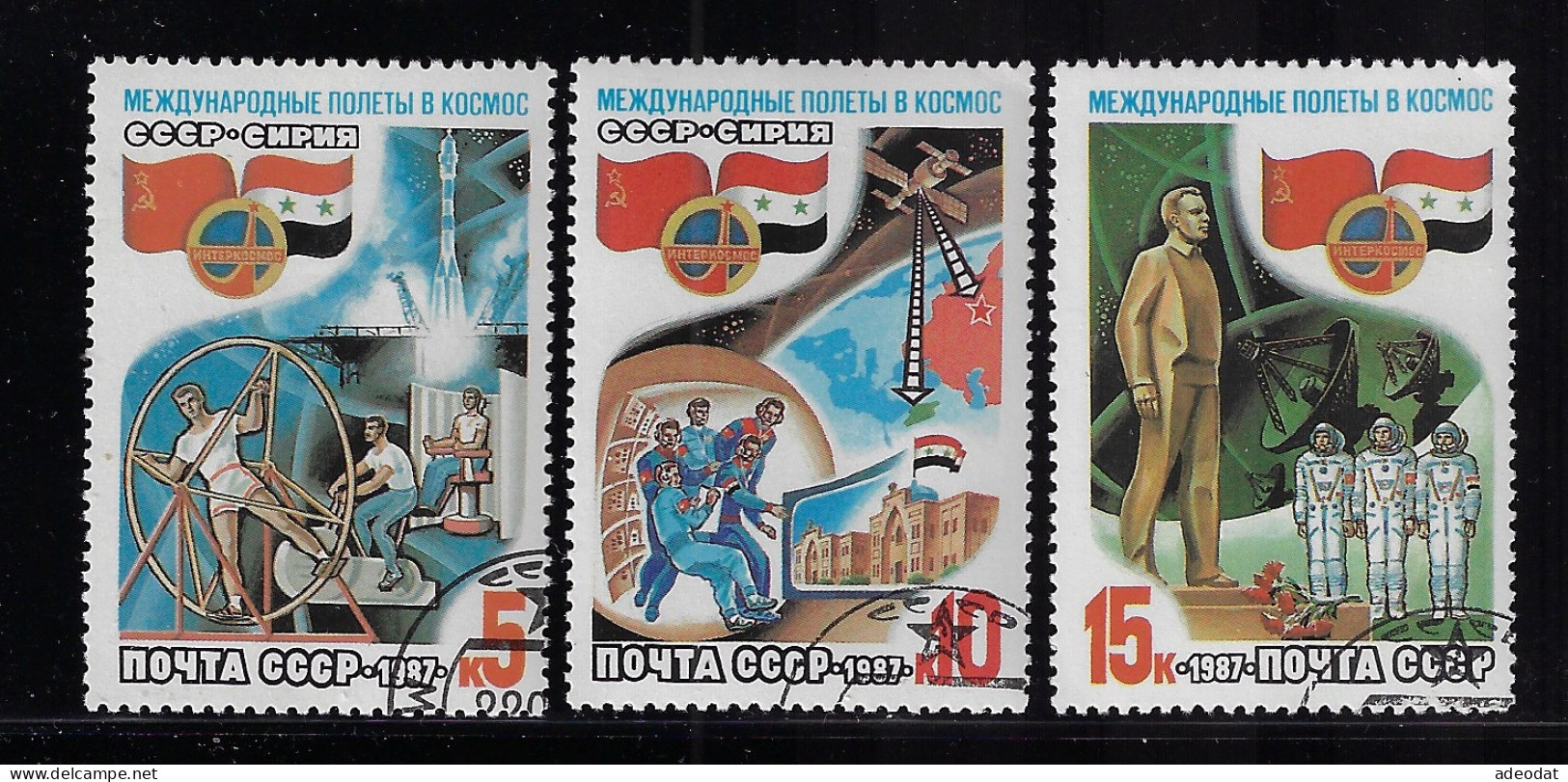 RUSSIA 1987 SCOTT #5580-5582   USED - Usati