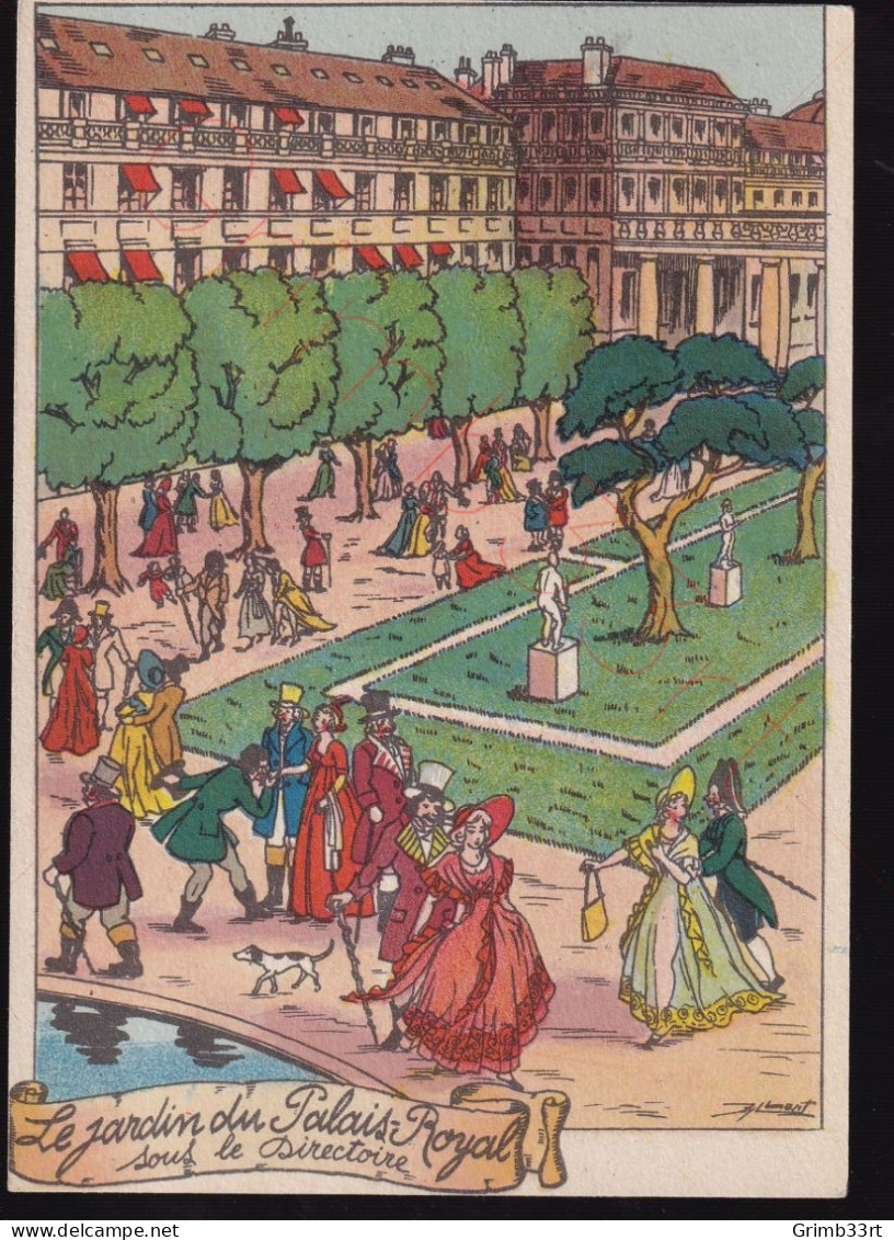 Barday - Barré Et Dayez - Le Jardin Du Palais-Royal Sous Le Directoire - Postkaart - Barday