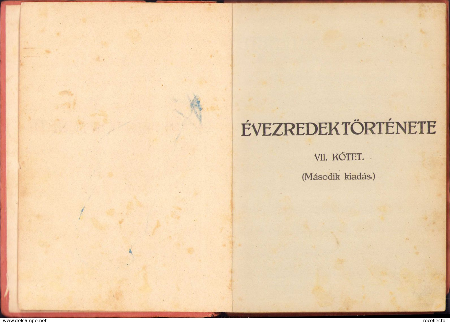 Évezredek Története VII/1, 1916 C6650 - Livres Anciens