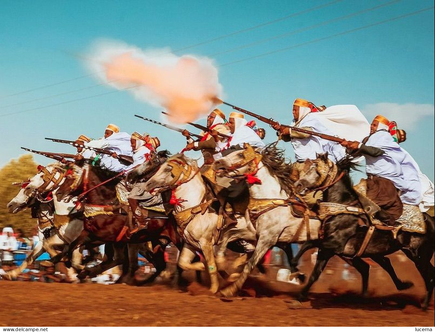 PAIRE DE POIGNARDS KOUMIA DE PARADE BERBERE MAROC FANTASIA - Afrikanische Kunst