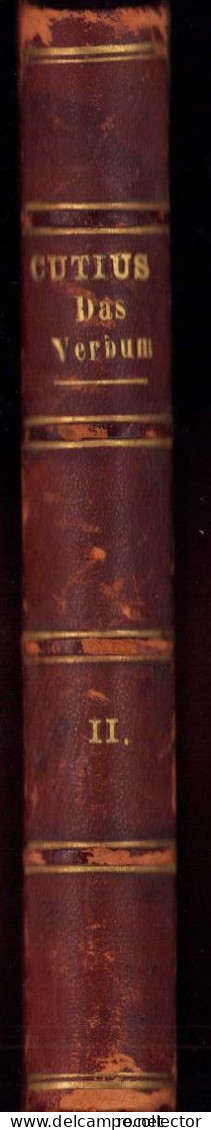 Das Verbum Der Griechischen Sprache Von Georg Curtius, 1876 II Band, Leipzig C845 - Livres Anciens