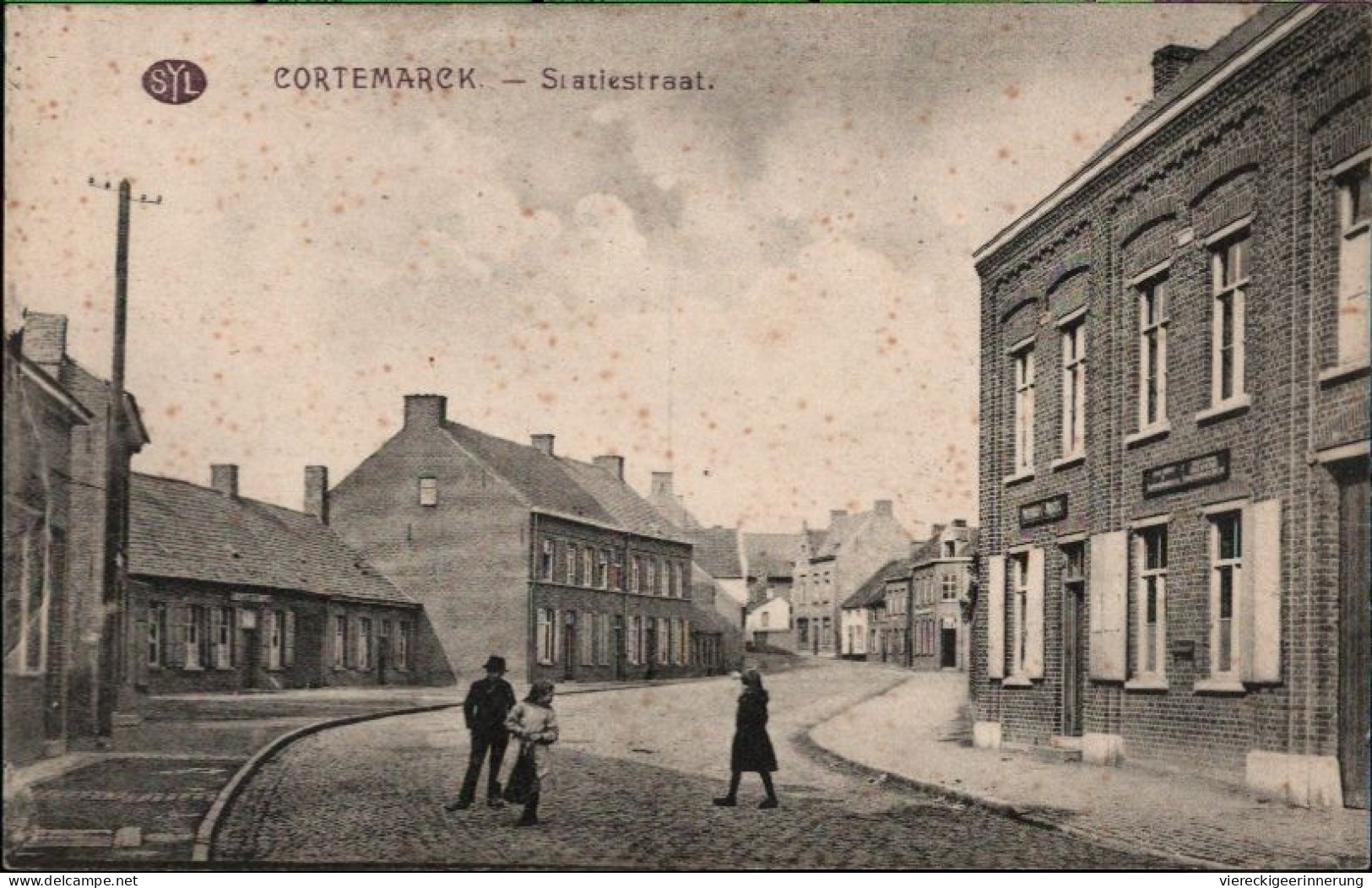 ! Cpa Cortemarck, Kortemark, Statiestraat, Ed. SYL - Kortemark