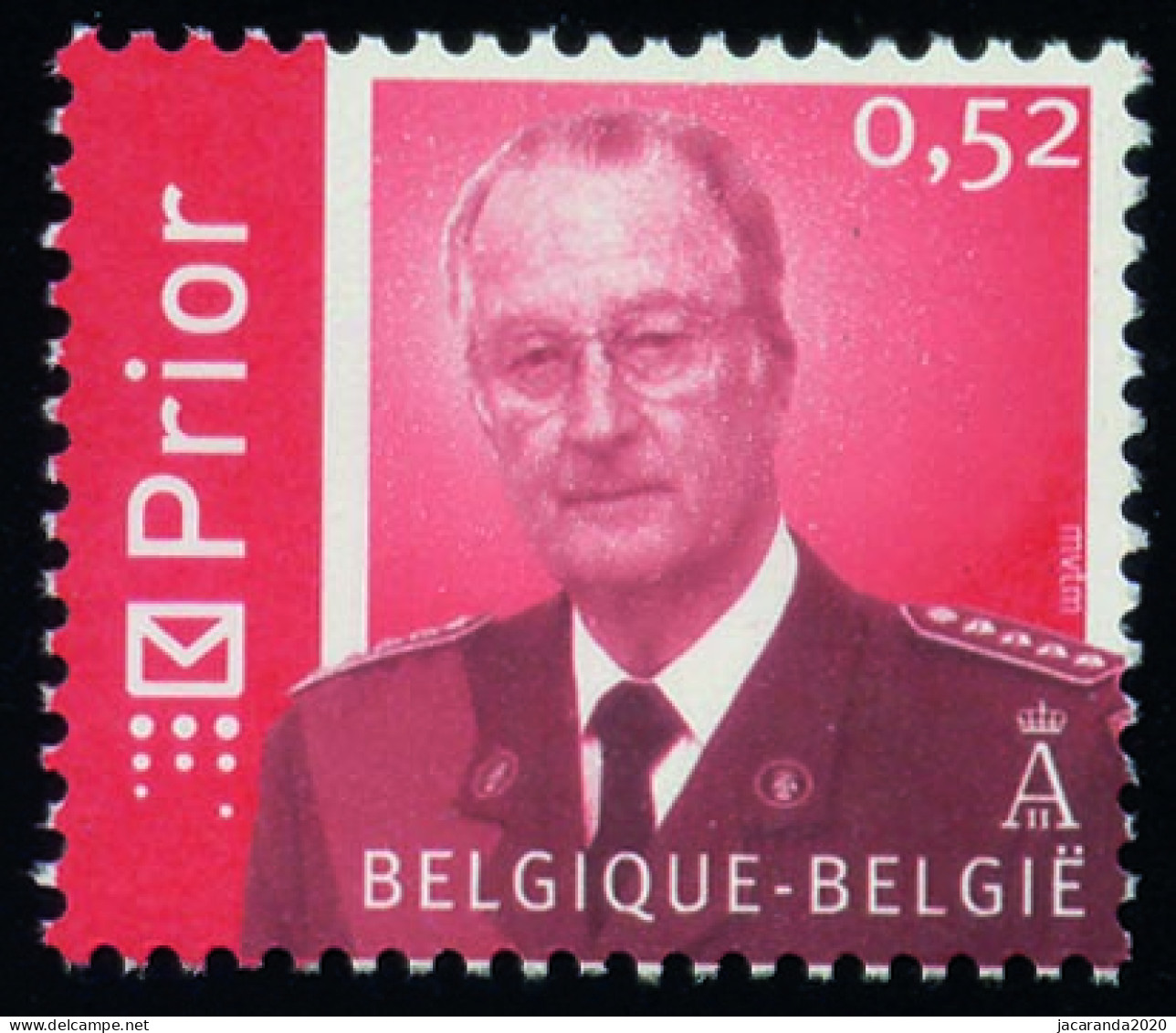 België 3480 - Koning Albert II - Roi Albert II - 0.52 Rood - 1993-2013 Koning Albert II (MVTM)