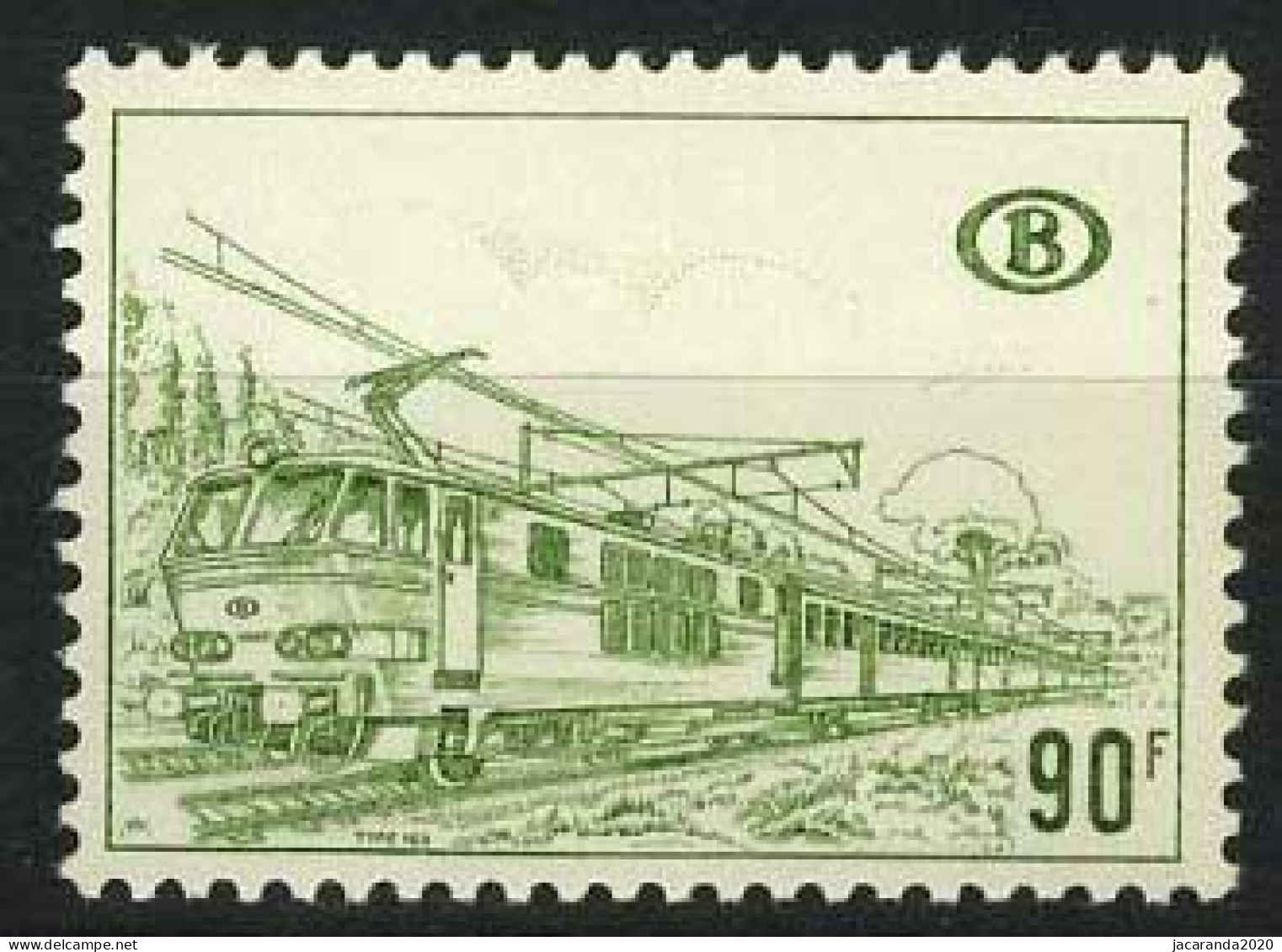 België TR424P4 ** - POLYVALENT Papier - (11 V 76) - Elektrische Locomotief - Locomotive électrique - Mint