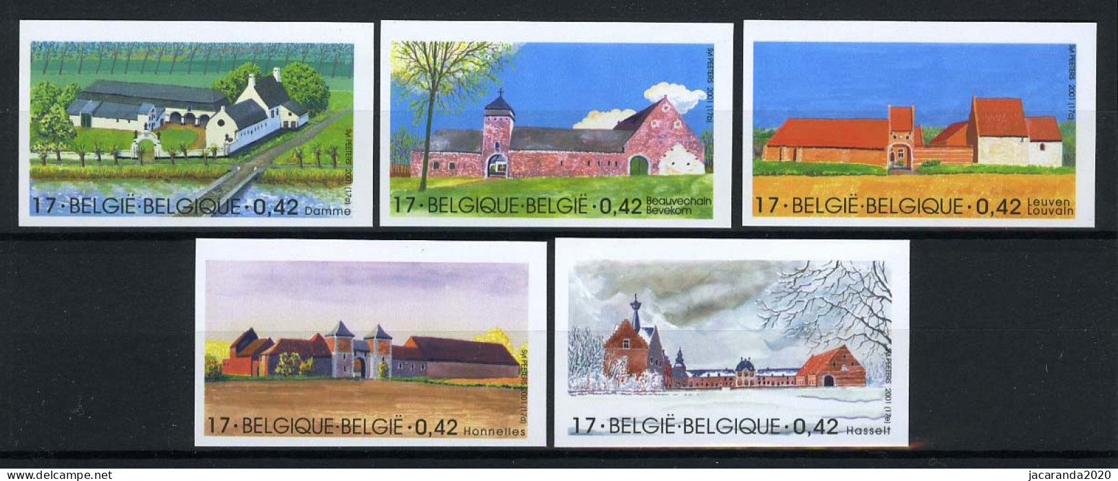 België 3017/21 ON - Boerderijen - Damme - Beauvechain - Leuven - Honnelles - Kuringen - 2001-…