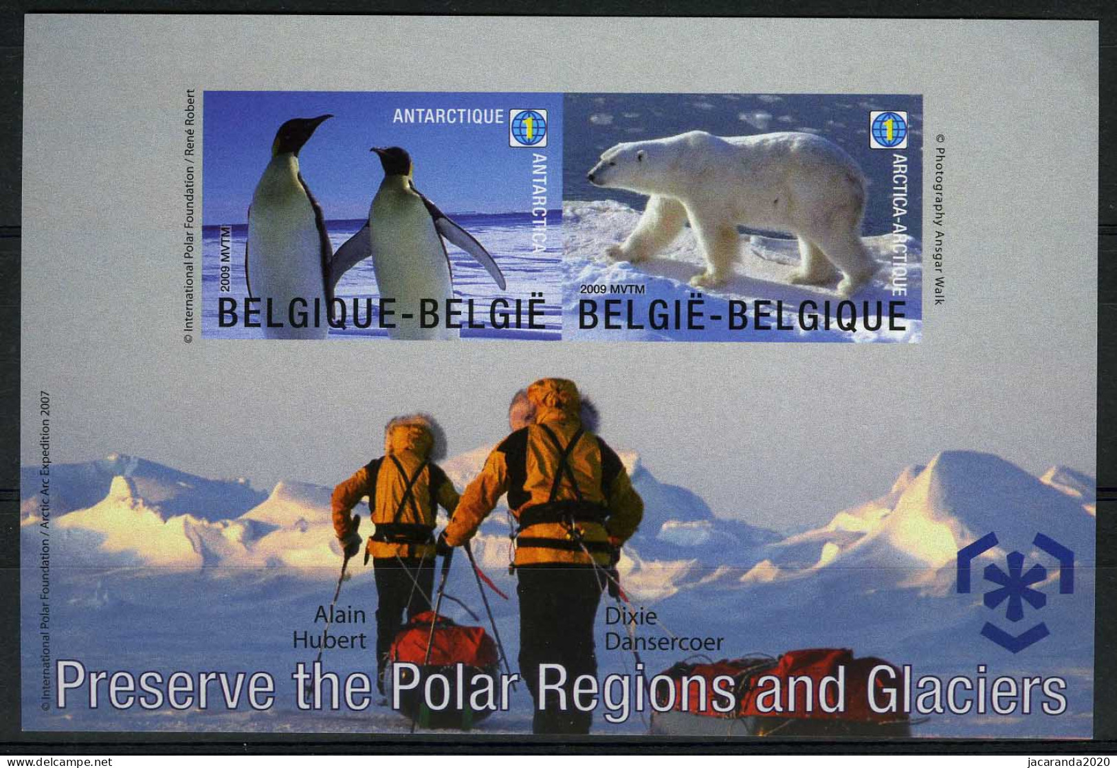 België BL166 ON - Gem. Uitgifte Met Groenland - Em. Comm. Avec Groenland - Polar Regions - Ongetand - Non Dentelé - 2001-…