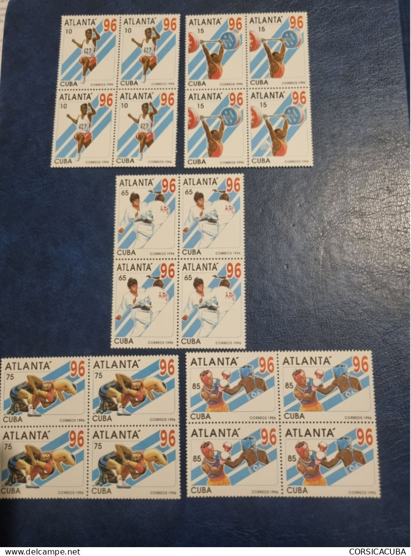 CUBA  NEUF  1996   JUEGOS  OLIMPICOS  ATLANTA  //  PARFAIT  ETAT  //  1er  CHOIX  // Bloc De 4 - Unused Stamps