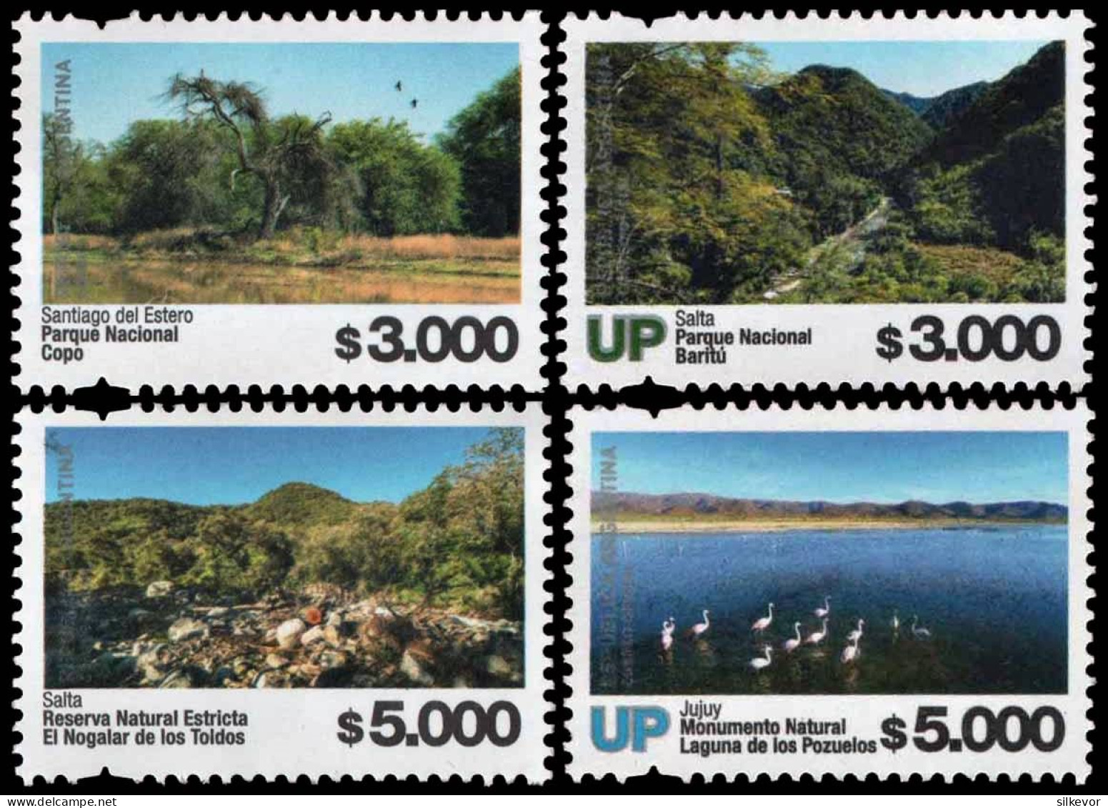 ARGENTINA-2024-NATIONAL PARKS- NEW DEFINITIVE STAMPS- MNH - Unused Stamps