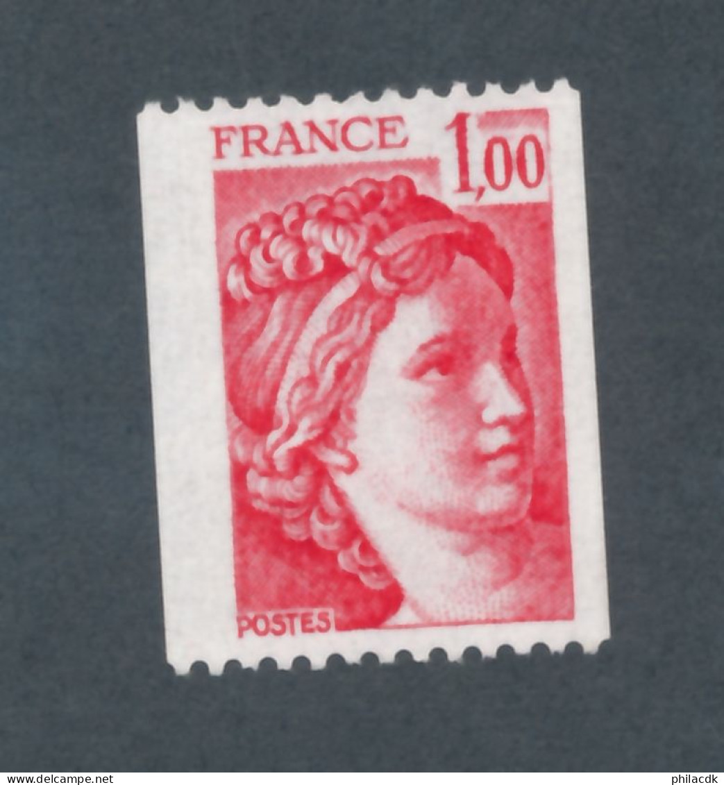 FRANCE - N° 1981a) NEUF** SANS CHARNIERE AVEC NUMERO ROUGE AU VERSO - 1977/78 - Unused Stamps